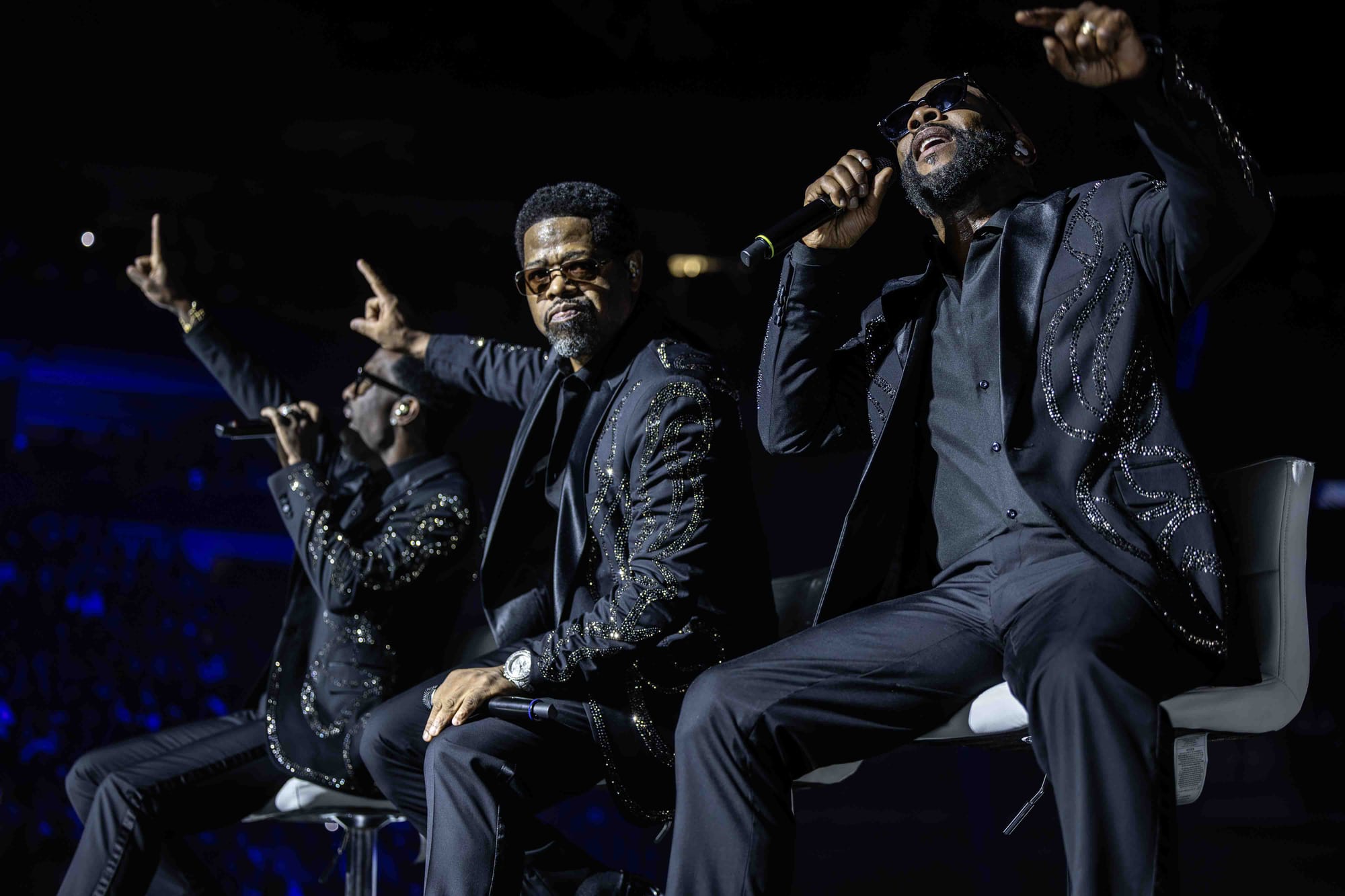 Boyz II Men performing on tour